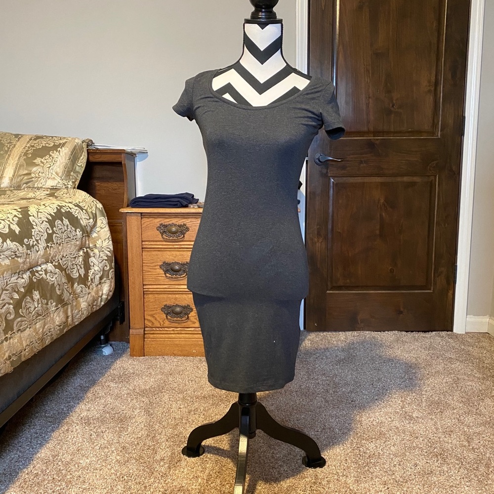 H&M Gray Basics Dress, XS